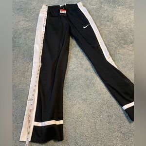 NWT Nike Kids Black Joggers with White Stripes